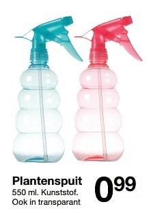 Aanbiedingen Plantenspuit - Huismerk - Zeeman  - Geldig van 08/04/2017 tot 14/04/2017 bij Zeeman