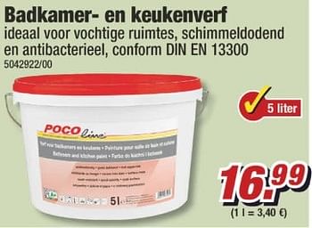 Aanbiedingen Badkamer- en keukenverf - Huismerk - Poco - Geldig van 03/04/2017 tot 09/04/2017 bij Poco