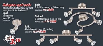 Aanbiedingen Halogeen spot serie spot - Huismerk - Poco - Geldig van 03/04/2017 tot 09/04/2017 bij Poco