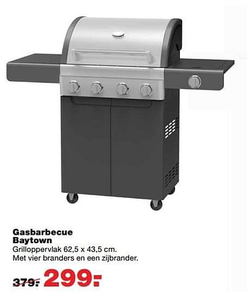 Aanbiedingen Gasbarbecue baytown - Huismerk - Praxis - Geldig van 03/04/2017 tot 09/04/2017 bij Praxis