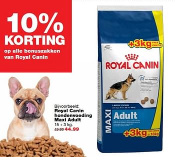 Aanbiedingen Royal canin hondenvoeding maxi adult - Royal Canin - Geldig van 03/04/2017 tot 09/04/2017 bij Praxis