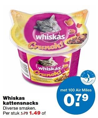 Aanbiedingen Whiskas kattensnacks - Whiskas - Geldig van 03/04/2017 tot 09/04/2017 bij Praxis