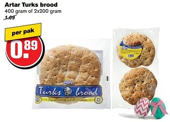 Aanbiedingen Artar turks brood - Huismerk - Hoogvliet - Geldig van 05/04/2017 tot 11/04/2017 bij Hoogvliet