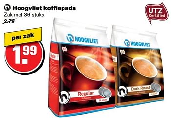 Aanbiedingen Hoogvliet koffiepads - Huismerk - Hoogvliet - Geldig van 05/04/2017 tot 11/04/2017 bij Hoogvliet