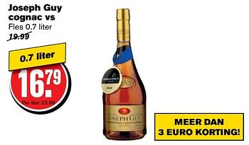 Aanbiedingen Joseph guy cognac vs - Joseph Guy - Geldig van 05/04/2017 tot 11/04/2017 bij Hoogvliet