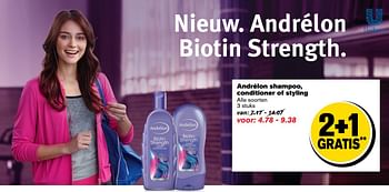 Aanbiedingen Andrélon shampoo, conditioner of styling - Andrelon - Geldig van 05/04/2017 tot 11/04/2017 bij Hoogvliet