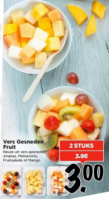 Aanbiedingen Vers gesneden fruit - Huismerk Vomar - Geldig van 09/04/2017 tot 15/04/2017 bij Vomar