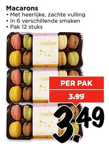 Aanbiedingen Macarons - Huismerk Vomar - Geldig van 09/04/2017 tot 15/04/2017 bij Vomar