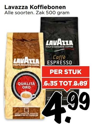 Aanbiedingen Lavazza koffiebonen - Lavazza - Geldig van 09/04/2017 tot 15/04/2017 bij Vomar