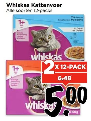 Aanbiedingen Whiskas kattenvoer - Whiskas - Geldig van 09/04/2017 tot 15/04/2017 bij Vomar