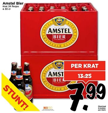 Aanbiedingen Amstel bier - Amstel - Geldig van 09/04/2017 tot 15/04/2017 bij Vomar