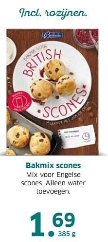 Aanbiedingen Bakmix scones - Belbake - Geldig van 04/04/2017 tot 15/04/2017 bij Lidl