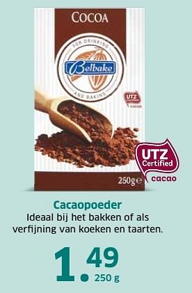 Aanbiedingen Cacaopoeder - Belbake - Geldig van 04/04/2017 tot 15/04/2017 bij Lidl