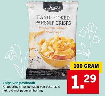Aanbiedingen Chips van pastinaak - Deluxe - Geldig van 04/04/2017 tot 15/04/2017 bij Lidl