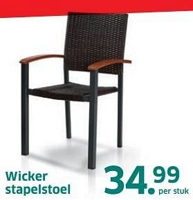 Aanbiedingen Wicker stapelstoel - Huismerk - Lidl - Geldig van 04/04/2017 tot 15/04/2017 bij Lidl