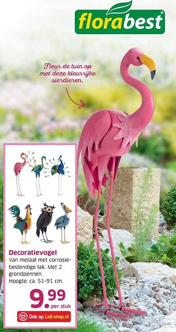 Aanbiedingen Decoratievogel - Flora  Best - Geldig van 04/04/2017 tot 15/04/2017 bij Lidl