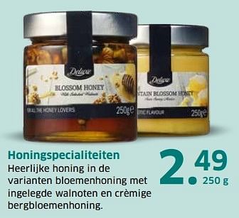 Aanbiedingen Honingspecialiteiten - Delicieux - Geldig van 04/04/2017 tot 15/04/2017 bij Lidl