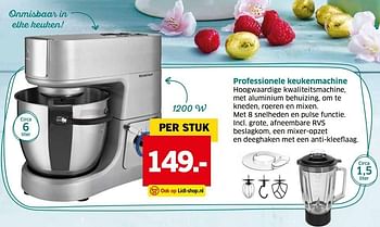 Aanbiedingen Professionele keukenmachine - SilverCrest - Geldig van 04/04/2017 tot 15/04/2017 bij Lidl