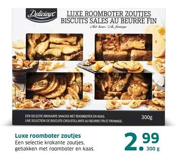 Aanbiedingen Luxe roomboter zoutjes - Delicieux - Geldig van 04/04/2017 tot 15/04/2017 bij Lidl