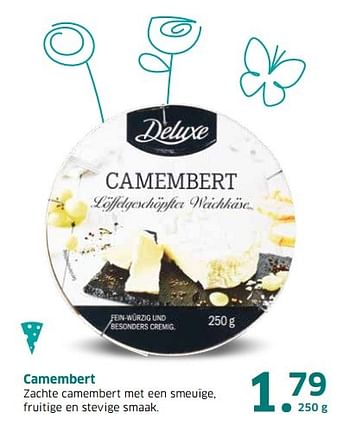 Aanbiedingen Camembert - Deluxe - Geldig van 04/04/2017 tot 15/04/2017 bij Lidl
