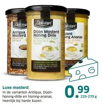Aanbiedingen Luxe mosterd - Delicieux - Geldig van 04/04/2017 tot 15/04/2017 bij Lidl