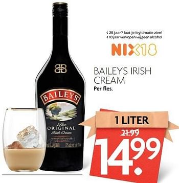 Aanbiedingen Baileys irish cream - Baileys - Geldig van 09/04/2017 tot 15/04/2017 bij Deka Markt