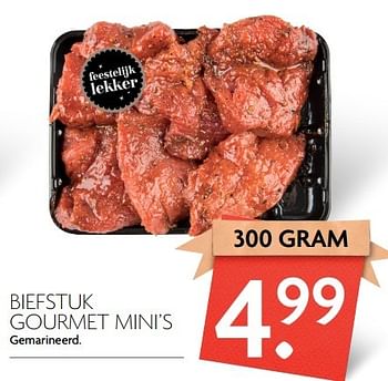Aanbiedingen Biefstuk gourmet mini`s - Huismerk - Deka Markt - Geldig van 09/04/2017 tot 15/04/2017 bij Deka Markt