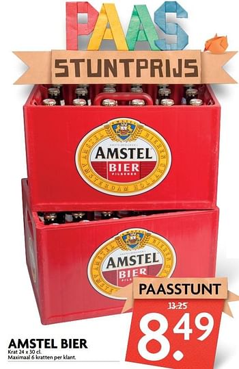 Aanbiedingen Amstel bier - Amstel - Geldig van 09/04/2017 tot 15/04/2017 bij Deka Markt