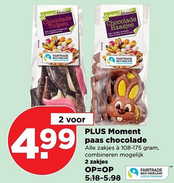 Aanbiedingen Plus moment paas chocolade - Huismerk - Plus - Geldig van 09/04/2017 tot 15/04/2017 bij Plus