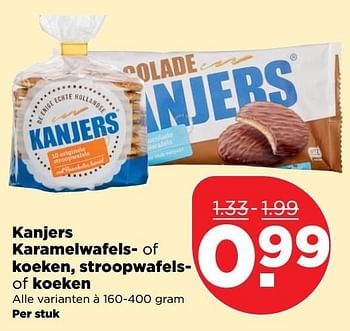 Aanbiedingen Stroopwafels - Kanjers - Geldig van 09/04/2017 tot 15/04/2017 bij Plus