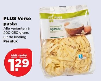 Aanbiedingen Plus verse pasta - Huismerk - Plus - Geldig van 09/04/2017 tot 15/04/2017 bij Plus