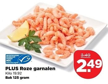 Aanbiedingen Plus roze garnalen - Huismerk - Plus - Geldig van 09/04/2017 tot 15/04/2017 bij Plus