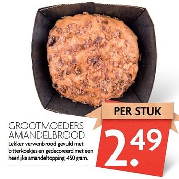 Aanbiedingen Grootmoeders amandelbrood - Huismerk - Deka Markt - Geldig van 09/04/2017 tot 15/04/2017 bij Deka Markt