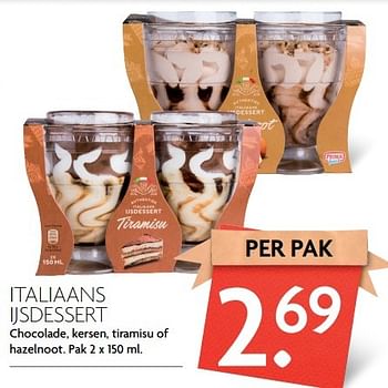 Aanbiedingen Italiaans ijsdessert - Huismerk - Deka Markt - Geldig van 09/04/2017 tot 15/04/2017 bij Deka Markt