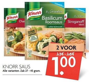 Aanbiedingen Knorr saus - Knorr - Geldig van 09/04/2017 tot 15/04/2017 bij Deka Markt