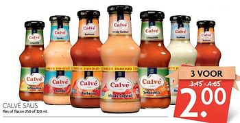 Aanbiedingen Calvé saus - Calve - Geldig van 09/04/2017 tot 15/04/2017 bij Deka Markt