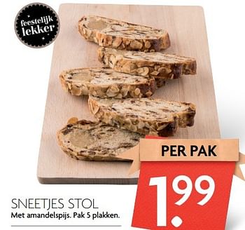 Aanbiedingen Sneetjes stol - Huismerk - Deka Markt - Geldig van 09/04/2017 tot 15/04/2017 bij Deka Markt
