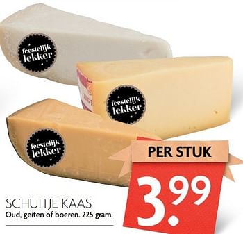 Aanbiedingen Schuitje kaas oud, geiten of boeren - Huismerk - Deka Markt - Geldig van 09/04/2017 tot 15/04/2017 bij Deka Markt