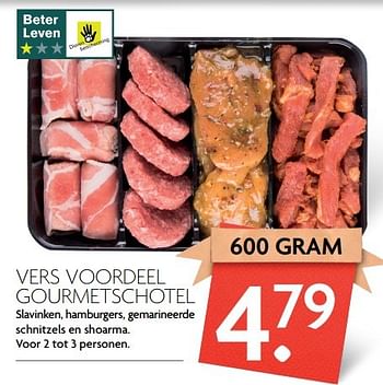 Aanbiedingen Vers voordeel gourmetschotel - Huismerk - Deka Markt - Geldig van 09/04/2017 tot 15/04/2017 bij Deka Markt