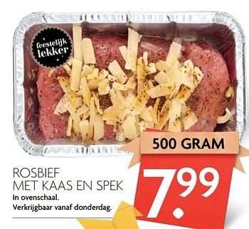 Aanbiedingen Rosbief met kaas en spek - Huismerk - Deka Markt - Geldig van 09/04/2017 tot 15/04/2017 bij Deka Markt