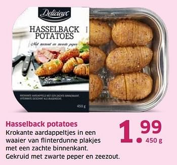 Aanbiedingen Hasselback potatoes - Delicieux - Geldig van 04/04/2017 tot 15/04/2017 bij Lidl