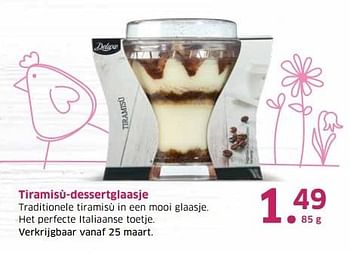 Aanbiedingen Tiramisù-dessertglaasje - Delicieux - Geldig van 04/04/2017 tot 15/04/2017 bij Lidl