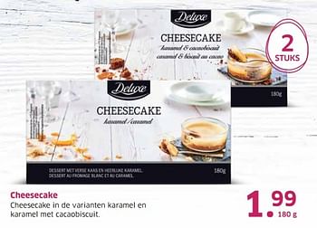 Aanbiedingen Cheesecake - Deluxe - Geldig van 04/04/2017 tot 15/04/2017 bij Lidl