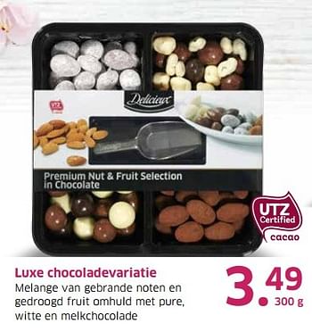 Aanbiedingen Luxe chocoladevariatie - Delicieux - Geldig van 04/04/2017 tot 15/04/2017 bij Lidl