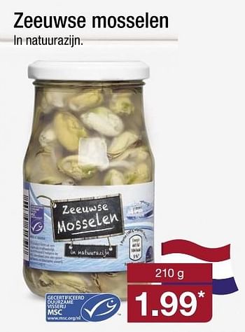 Aanbiedingen Zeeuwse mosselen - Huismerk - Aldi - Geldig van 10/04/2017 tot 15/04/2017 bij Aldi