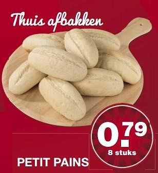 Aanbiedingen Petit pains - Huismerk - Aldi - Geldig van 10/04/2017 tot 15/04/2017 bij Aldi