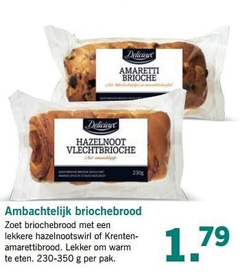Aanbiedingen Ambachtelijk briochebrood - Delicieux - Geldig van 10/04/2017 tot 15/04/2017 bij Lidl