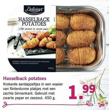 Aanbiedingen Hasselback potatoes - Delicieux - Geldig van 10/04/2017 tot 15/04/2017 bij Lidl