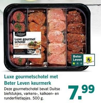 Aanbiedingen Luxe gourmetschotel met beter leven keurmerk - Delicieux - Geldig van 10/04/2017 tot 15/04/2017 bij Lidl