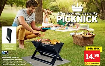 Aanbiedingen Opvouwbare barbecue - Flora  Best - Geldig van 10/04/2017 tot 15/04/2017 bij Lidl
